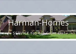 website snapshot for Harman-homes - home with American flag