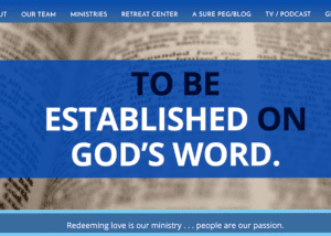 Christwalk International Ministries, home page screnshot