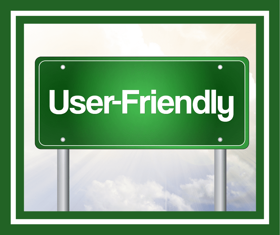 user friendly road sign