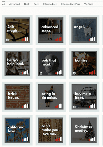 Simone Pace Cue Sheet Catalog screenshot