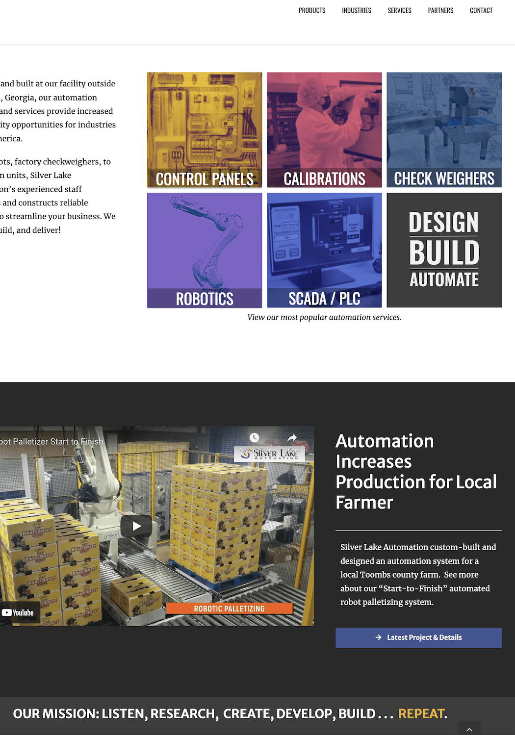 Silverlake Automation HOme page