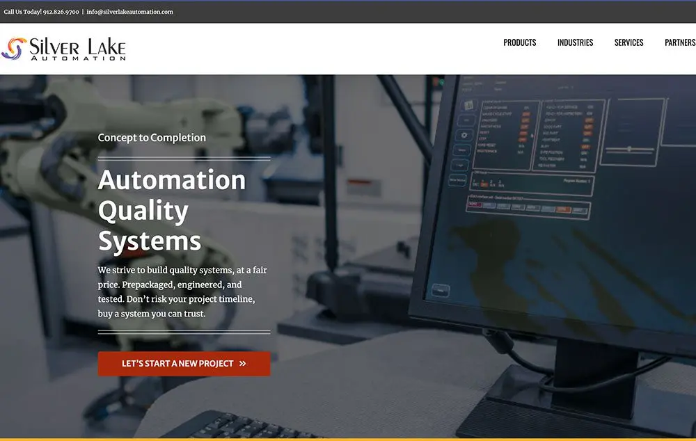 Silver Lake Automation Home Page Screenshot